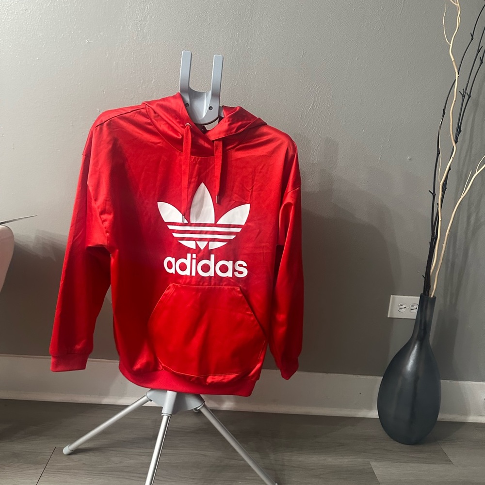 Adidas satin Hoodie-M